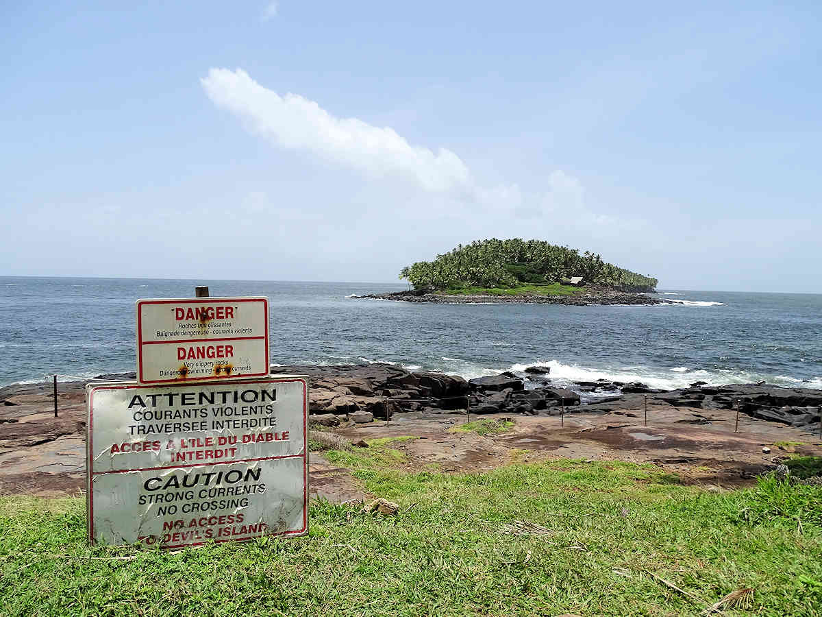 Strong currents and shark infested waters made it difficult to escape