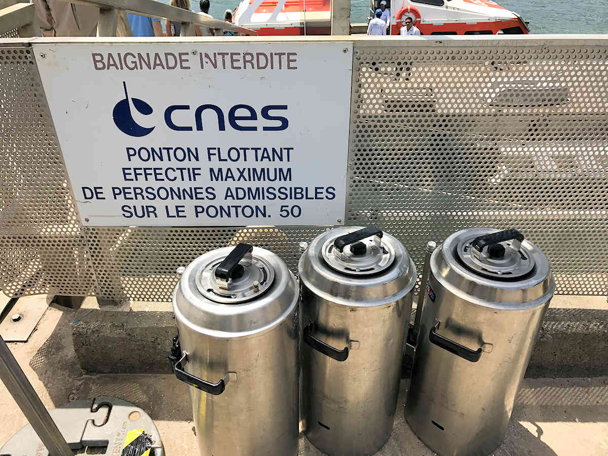 Sign from the French space agency