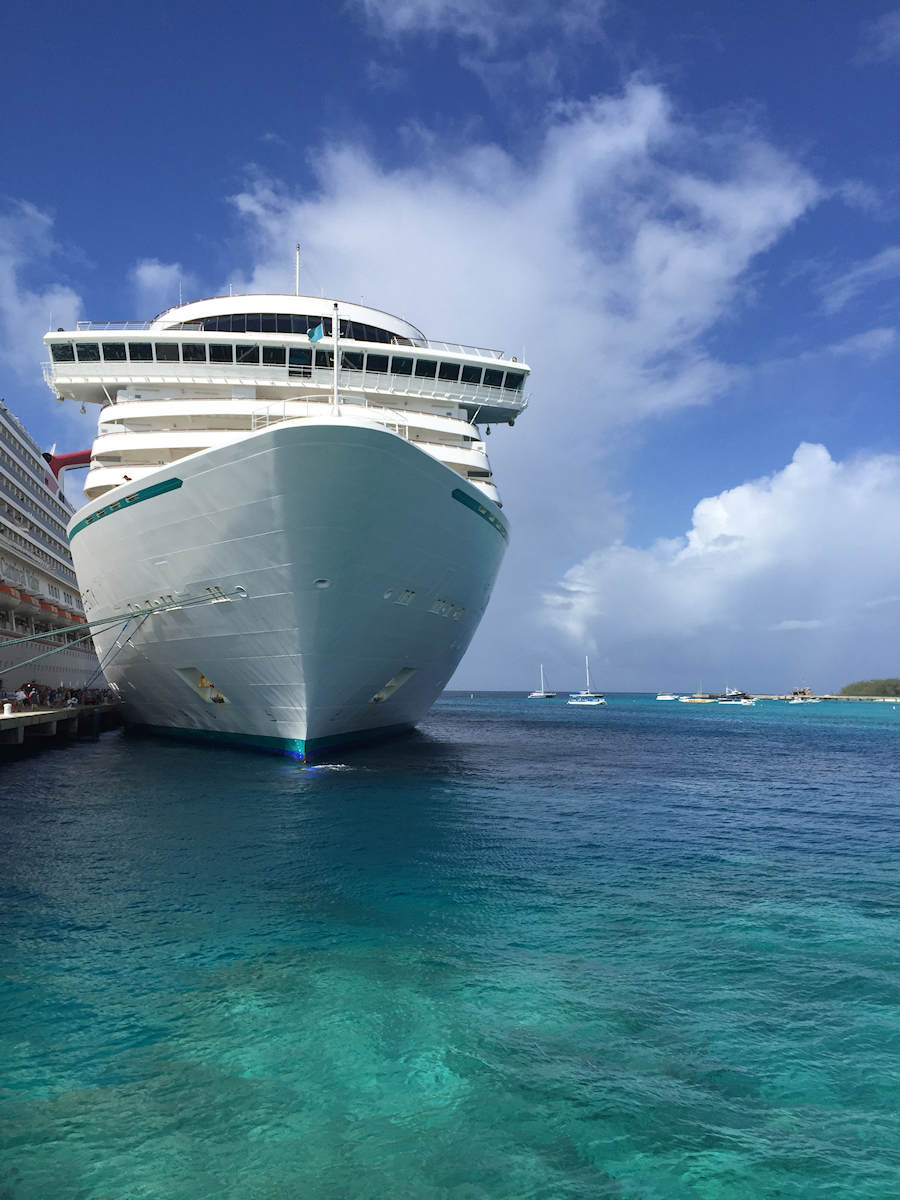 Ship docked in Grand Turk