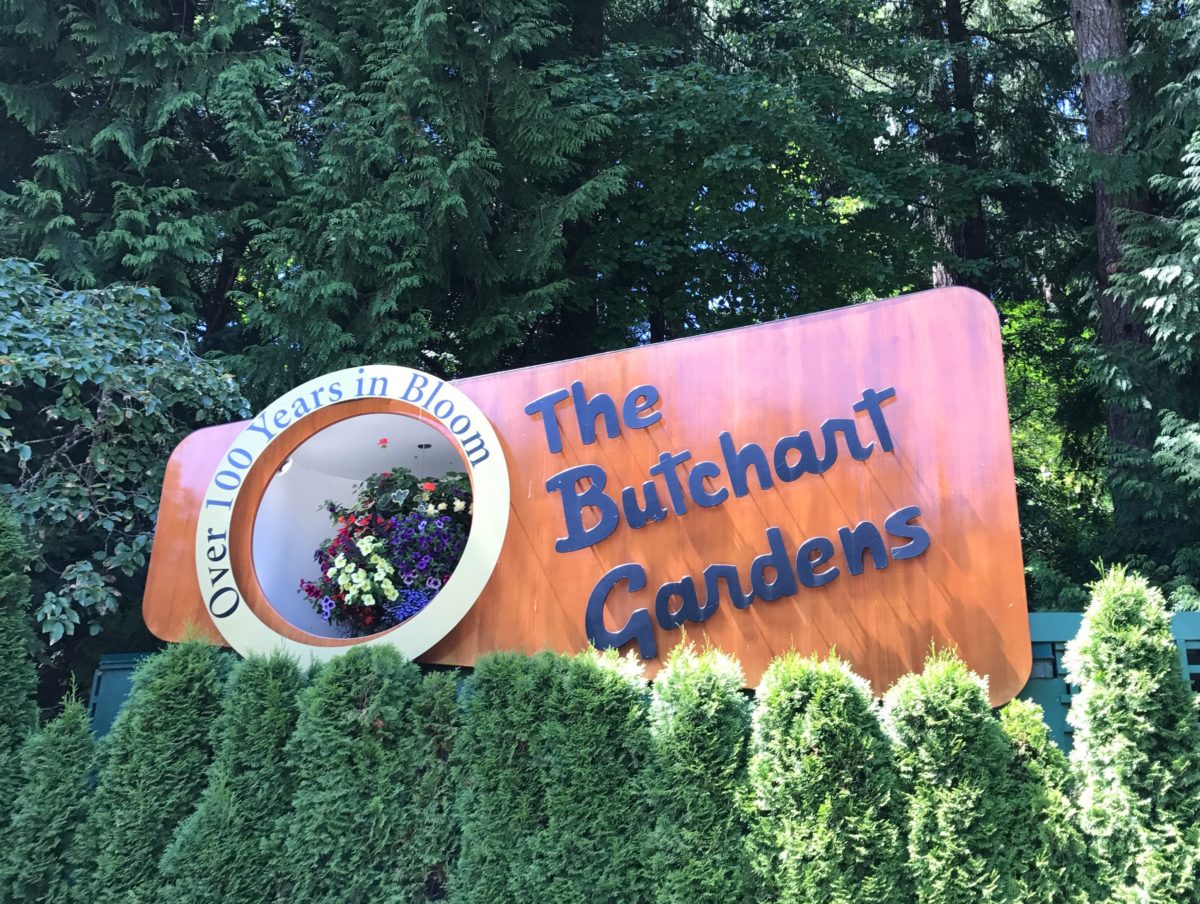 Entrance to Butchart Garens