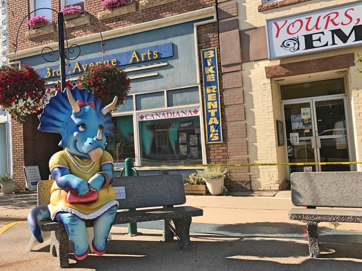 Drumheller, Alberta, Canada - Colorful dino