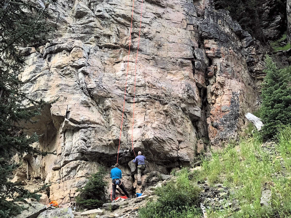 Lake Louise, Alberta, Canada - Mountain climbers