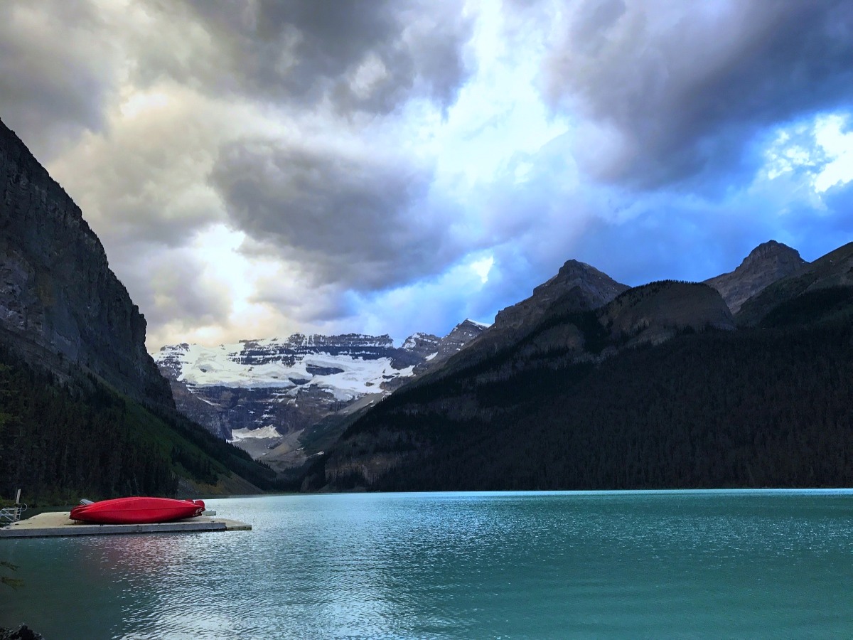 The view of Lake Louise, Alberta, C