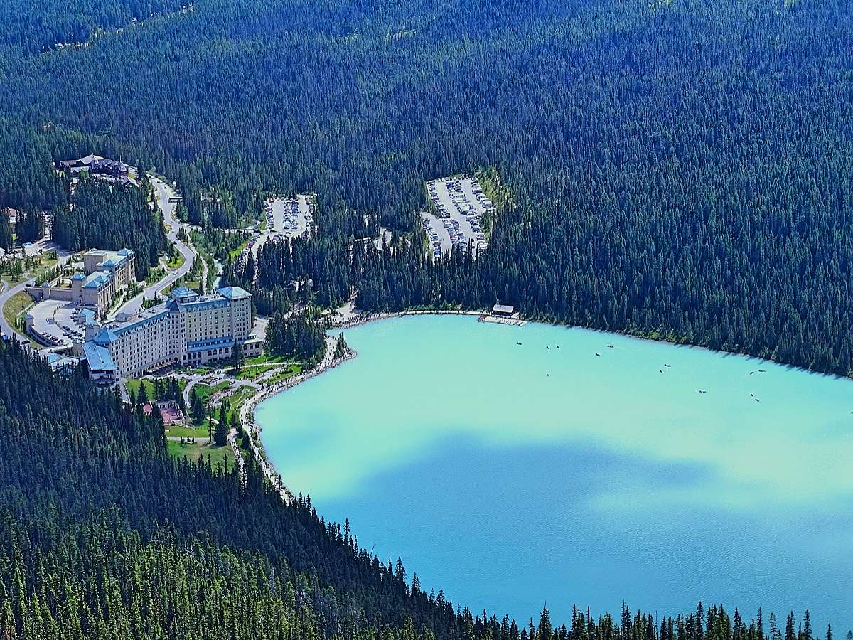 A view of Fairmont Chateau Lake Louise
