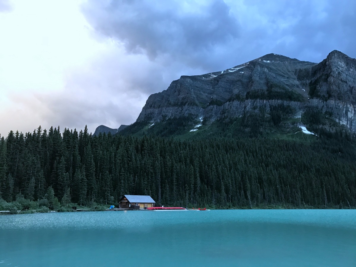 The turquoise Lake Louise, Alberta, Canada