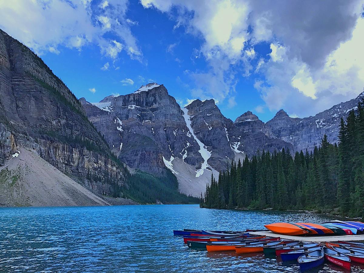 Moraine Lake often photographed