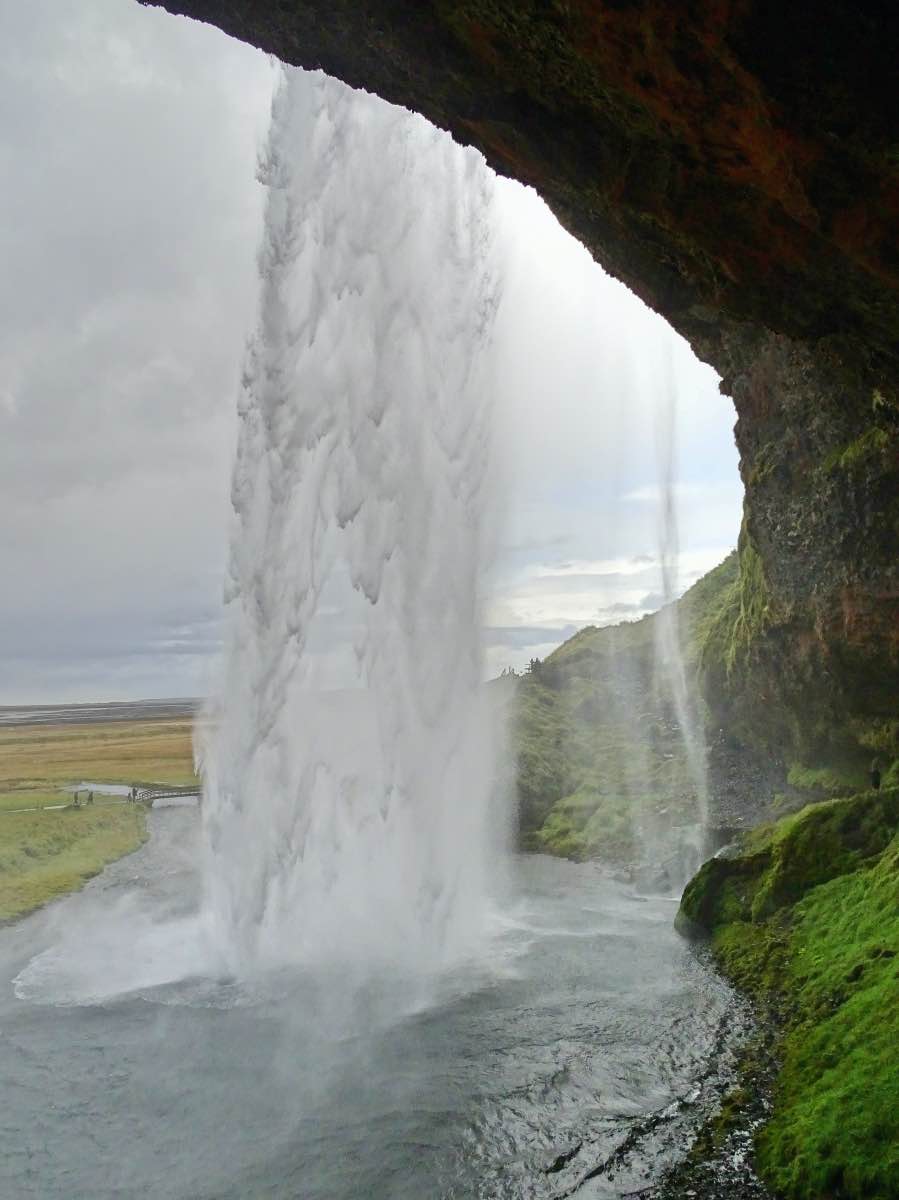 South Coast, Iceland - Inside Seljalandsfoss