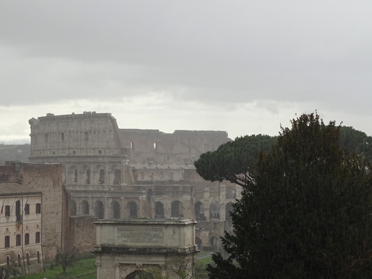 Ancient Rome - Colosseum rain