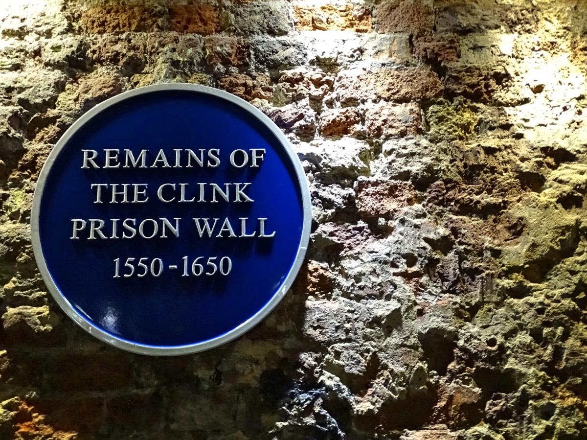 London - Clink prison wall
