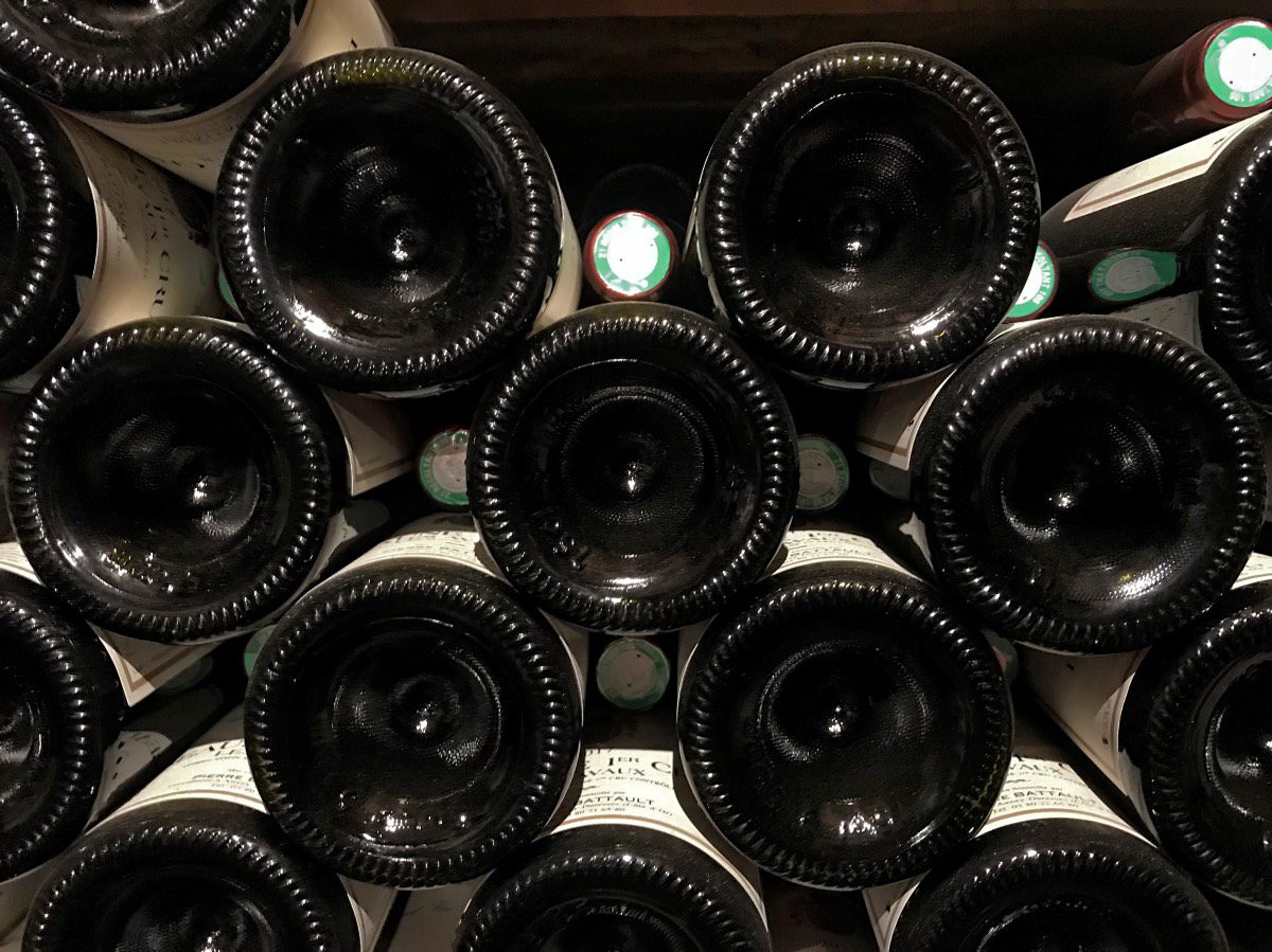 Auxey - Wine bottles